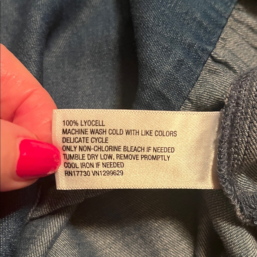 Oversized silky soft denim duster - Picture 9 of 9